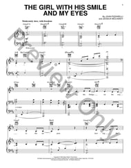 The Girl With His Smile And My Eyes piano sheet music cover